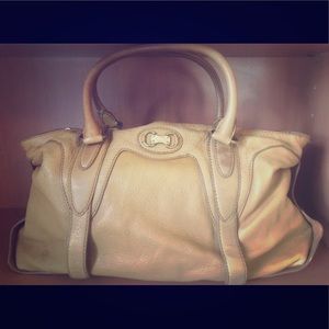 Michael Kors soft leather handbag purse in camel